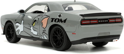 Tom & Jerry Dodge Challenger 1:24 Scale Jada Hollywood Rides Die Cast Vehicle