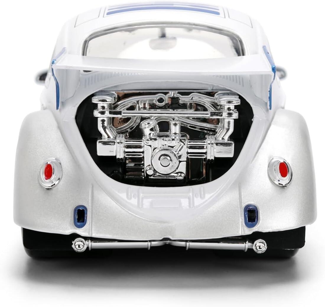 Star Wars 1:24 Scale Jada Hollywood Rides Die Cast Vehicle - R2-D2 & 1959 Volkswagen Drag Beetle