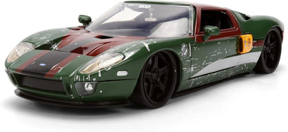Star Wars 1:24 Scale Jada Hollywood Rides Die Cast Vehicle - Boba Fett & 2005 Ford GT