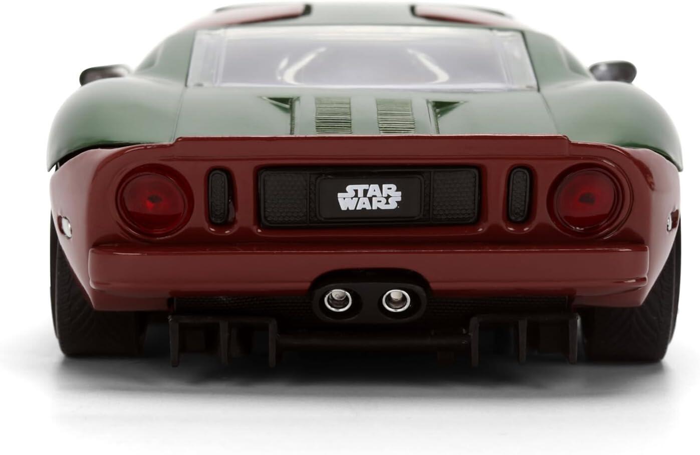 Star Wars 1:24 Scale Jada Hollywood Rides Die Cast Vehicle - Boba Fett & 2005 Ford GT