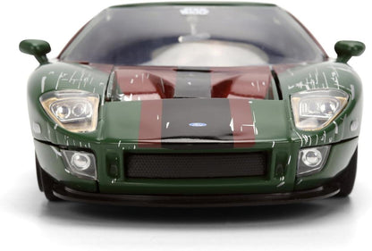 Star Wars 1:24 Scale Jada Hollywood Rides Die Cast Vehicle - Boba Fett & 2005 Ford GT