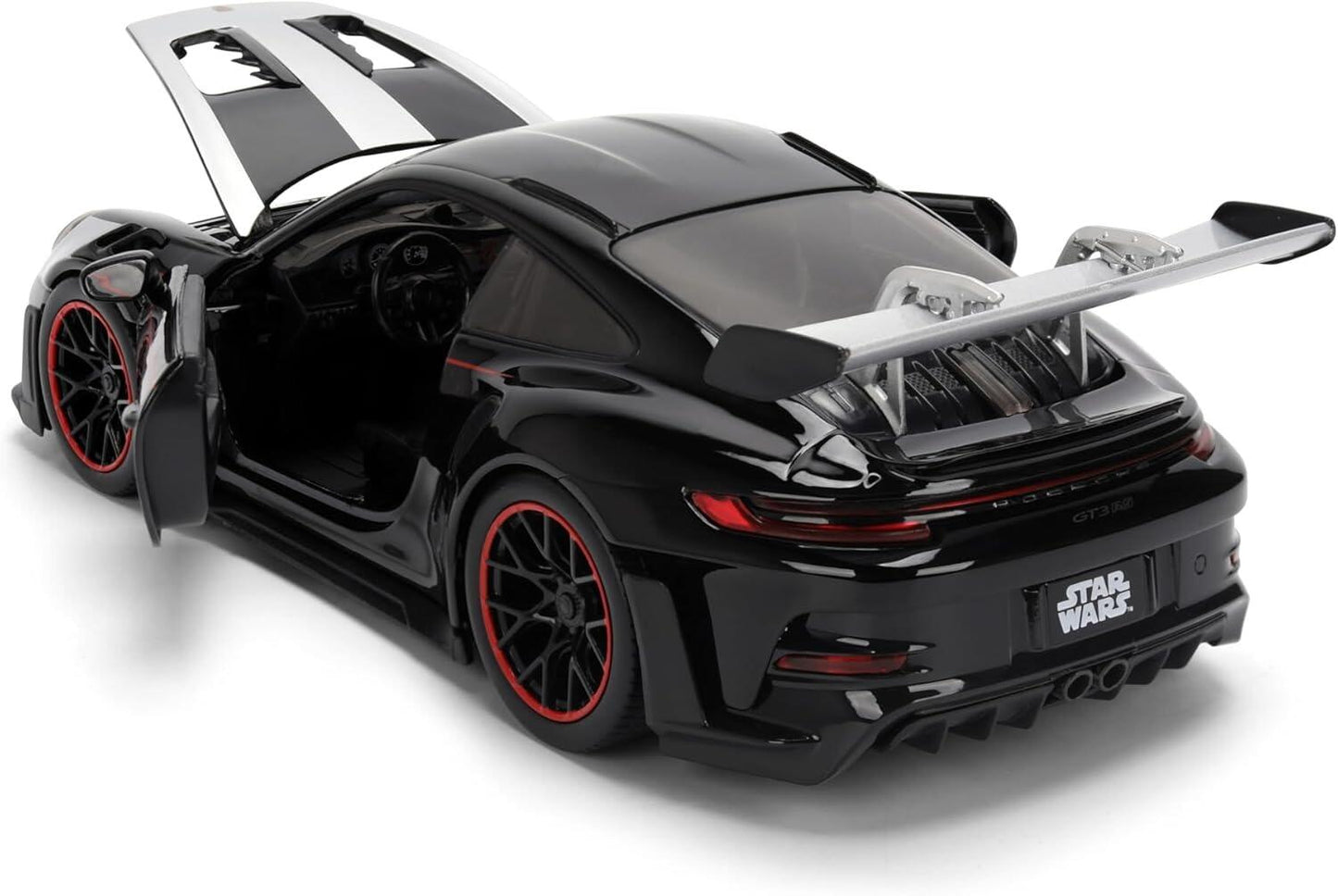 Star Wars 1:24 Scale Jada Hollywood Rides Die Cast Vehicle - Darth Vader & Porsche 911 GT3 RS (992)