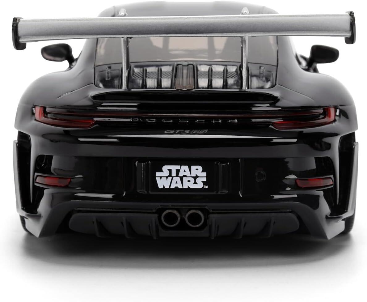 Star Wars 1:24 Scale Jada Hollywood Rides Die Cast Vehicle - Darth Vader & Porsche 911 GT3 RS (992)