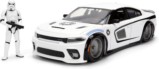 Star Wars 1:24 Scale Jada Hollywood Rides Die Cast Vehicle - Stormtrooper 2021 Dodge Charger