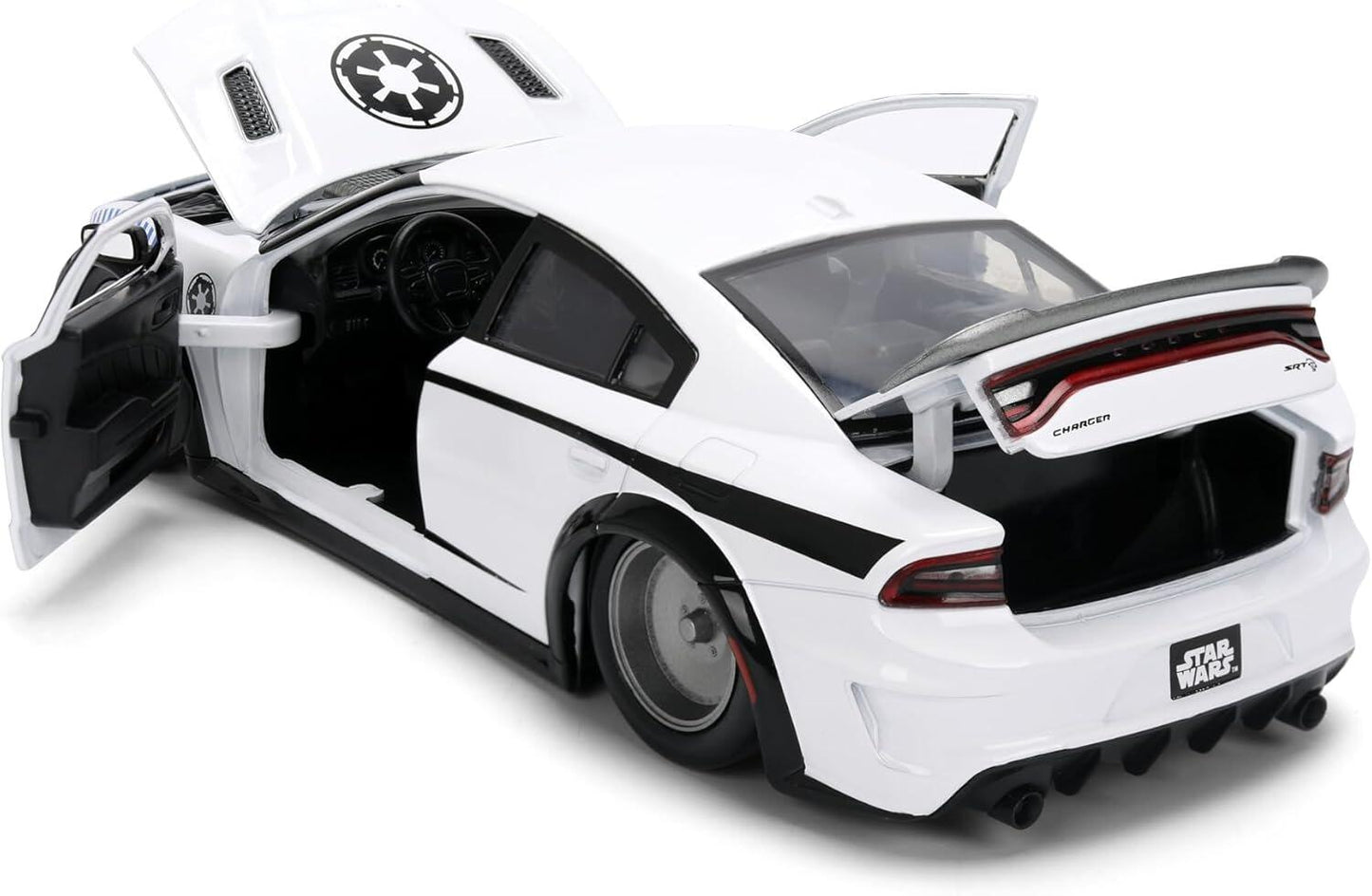 Star Wars 1:24 Scale Jada Hollywood Rides Die Cast Vehicle - Stormtrooper 2021 Dodge Charger