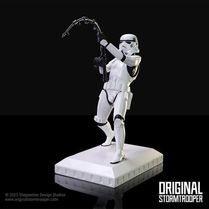 Star Wars The Original Stormtrooper 6.5 Inch Resin Collectible Figurine - Stormtrooper What A Catch!