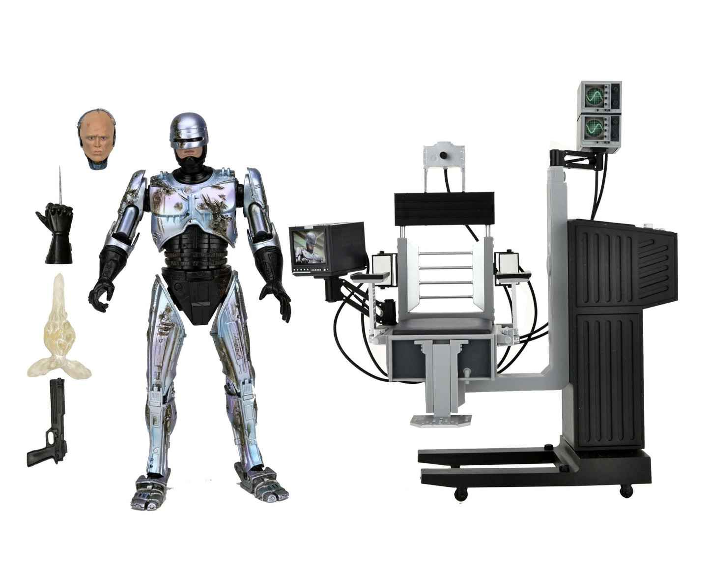 Robocop Battle Damaged Robocop with Chair Ultimate 7 Inch Scale Action Figure