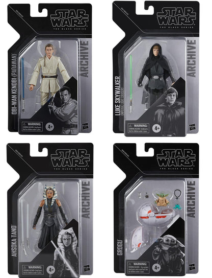 Star Wars Black Series 6 Inch Action Figure Archive Collection Wave 9 - Set of 4 With Collector Photo Card Set