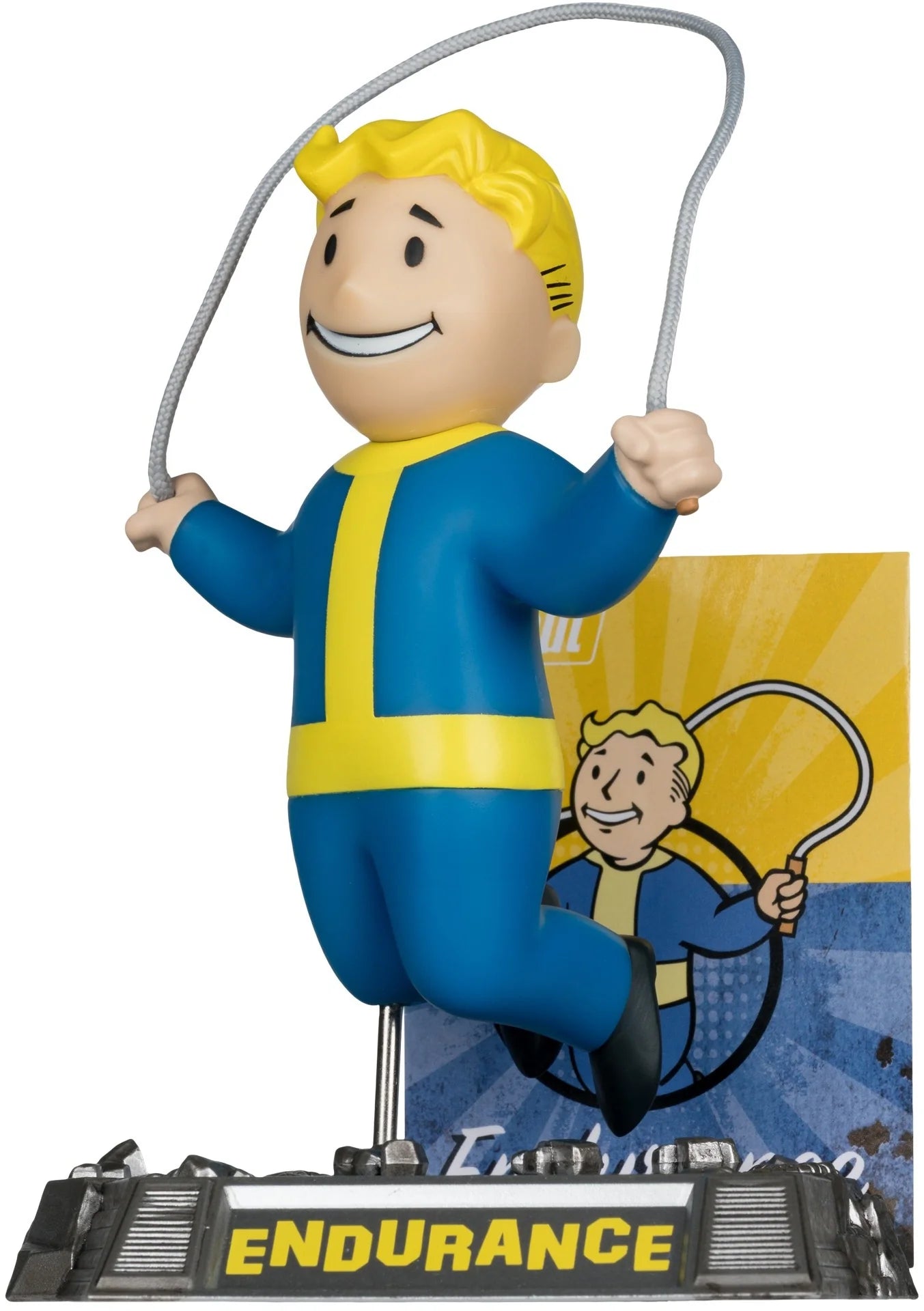 Fallout (Amazon Show) Movie Maniacs 6 Inch Posed Figure - Vault Boy (Endurance)