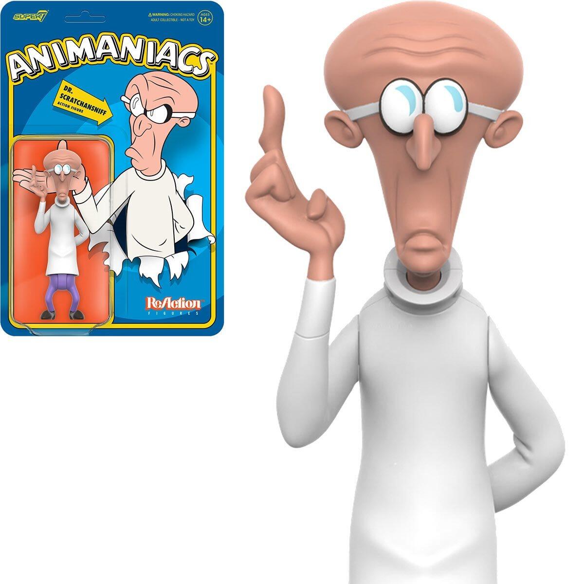 Animaniacs ReAction Action Figure - Dr. Scratchansniff – Star