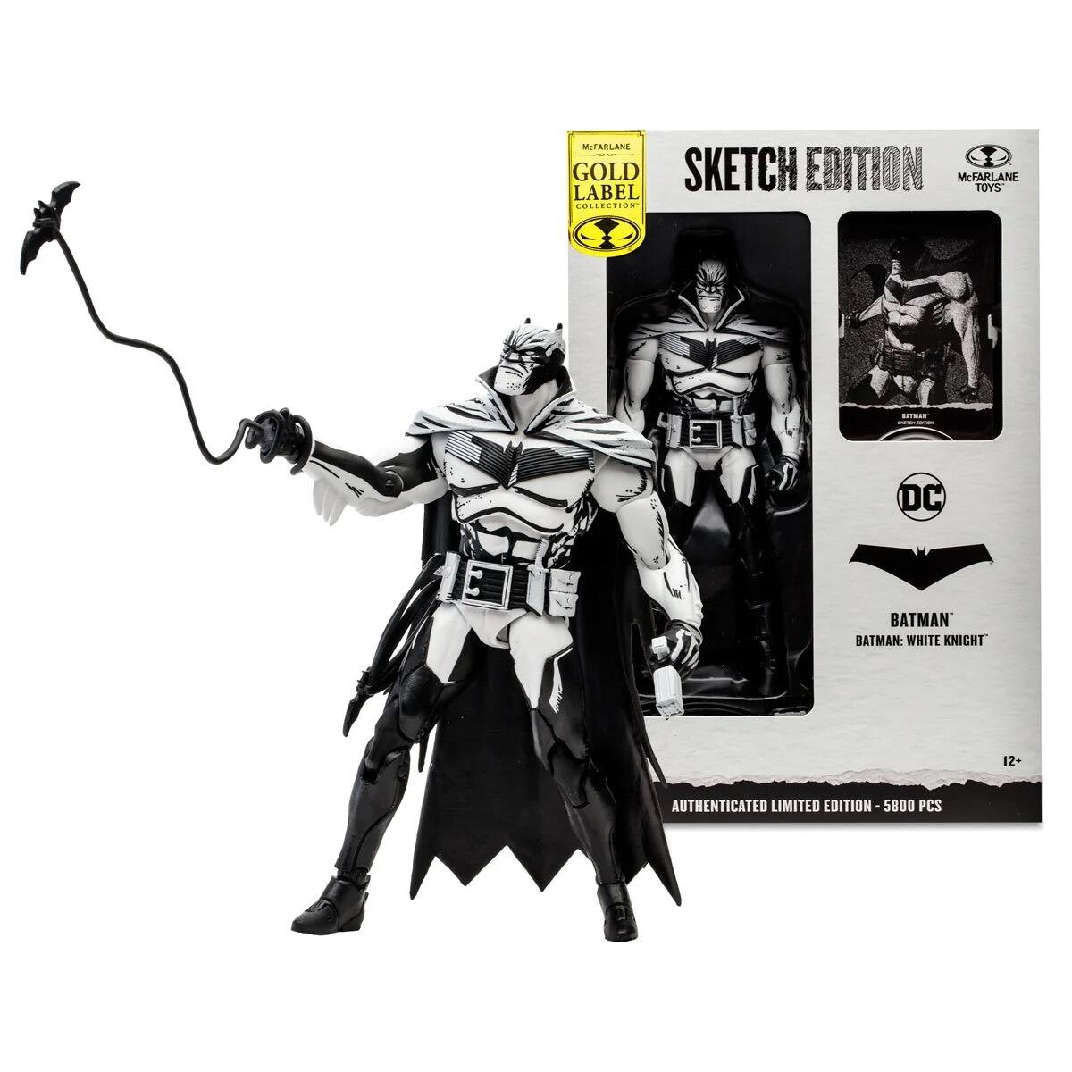 DC Multiverse 7 Inch Action Figure - Batman (Batman: White Knight) (Line Art) (Gold Label)