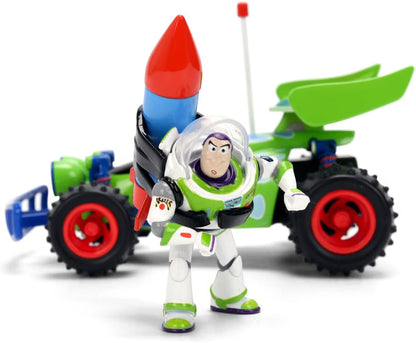 Toy Story 1:24 Scale Jada Hollywood Rides Die Cast Vehicle - RC Turbo Buggy With Buzz Lightyear