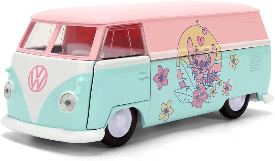 Lilo & Stitch Jada Hollywood Rides 1:32 Scale Die Cast Vehicle - 1961 Volkswagen Bus (Angel)