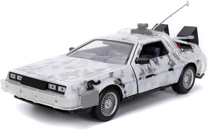 Back To The Future - DeLorean Time Machine (Frosted) 1:24 Scale Jada Hollywood Rides Die Cast Vehicle