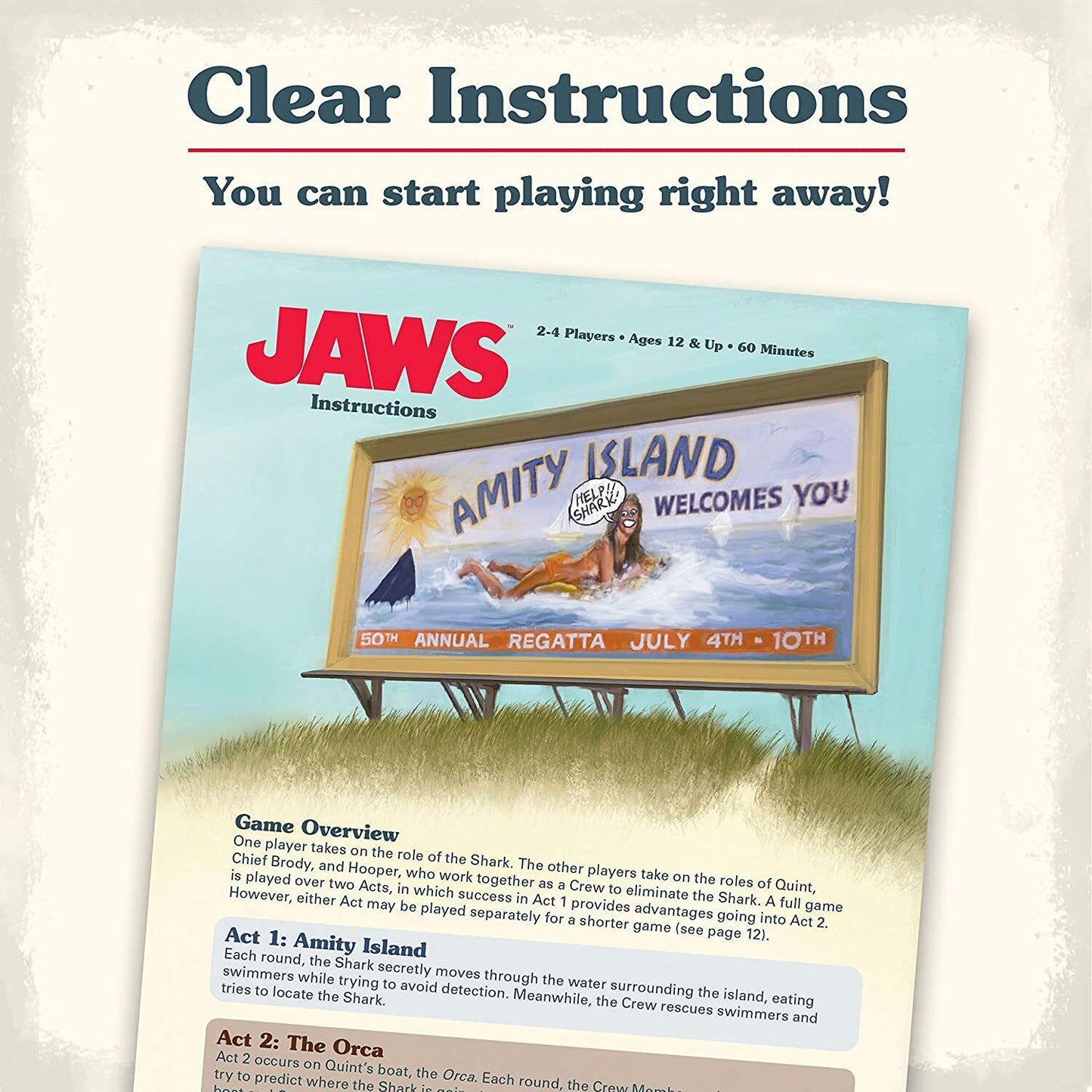 Jaws Strategy Board Game