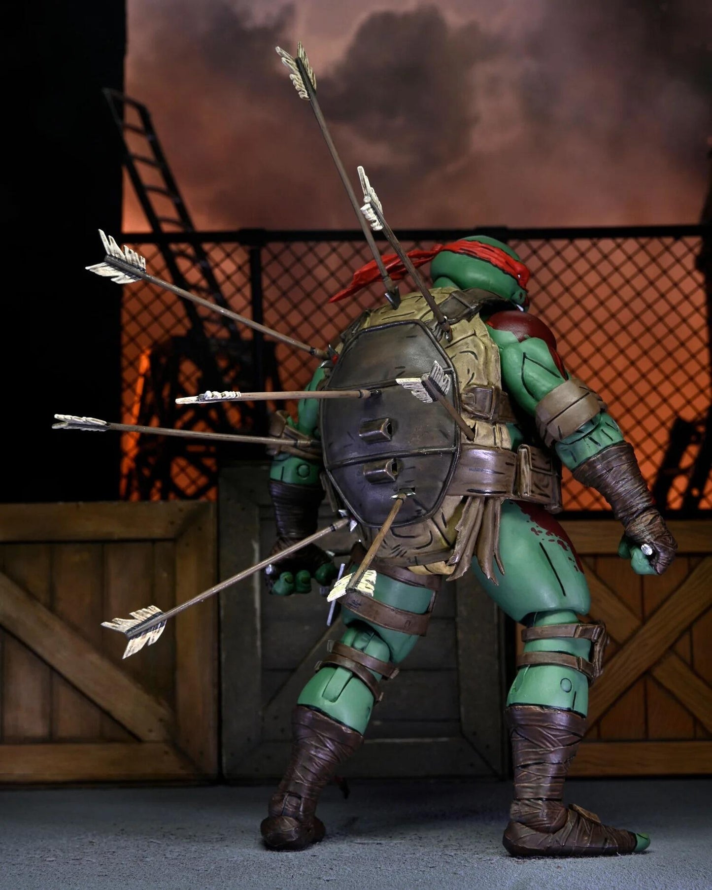 Teenage Mutant Ninja Turtles Comic 7 Inch Ultimate Action Figure - Raphael (First To Fall)