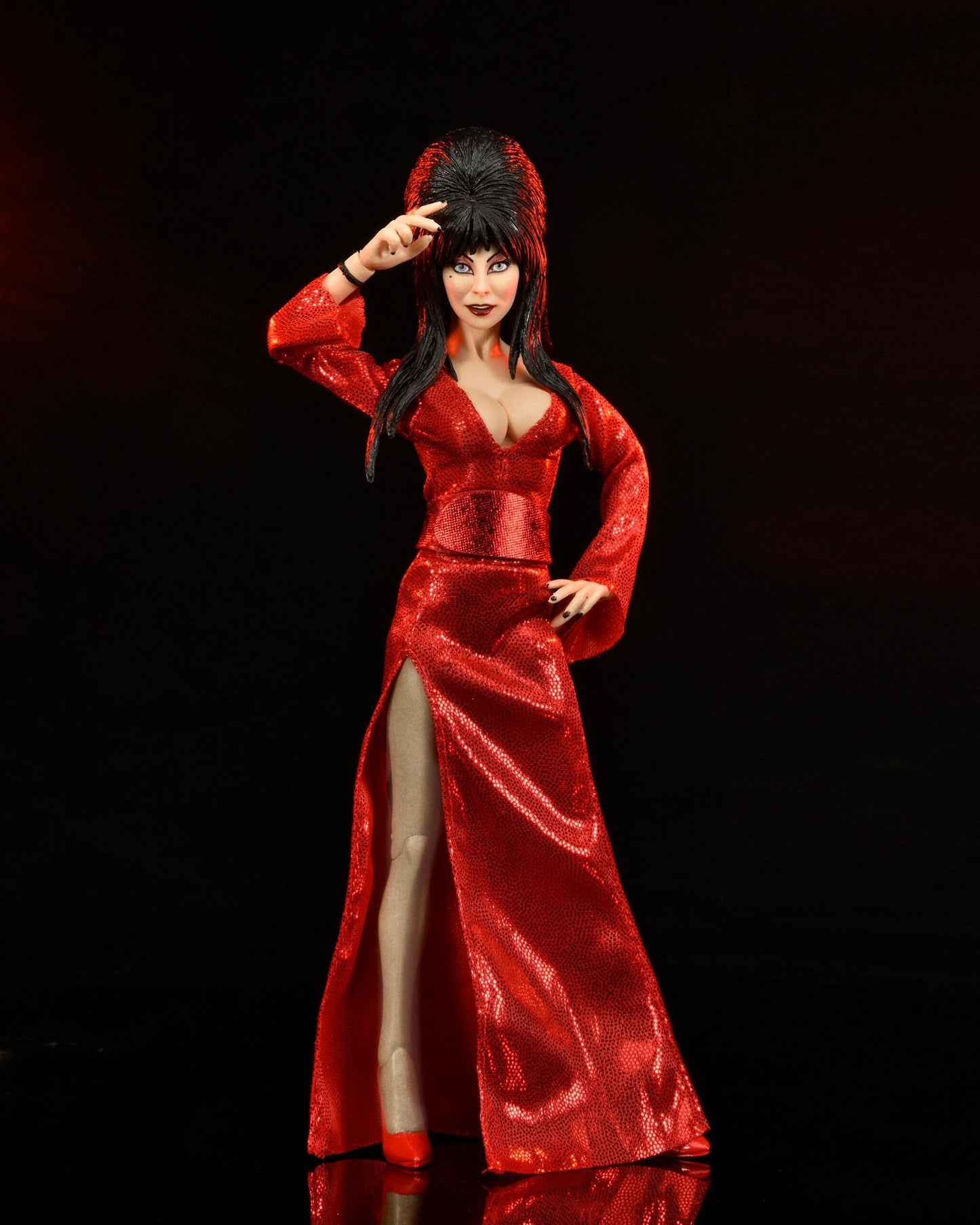 Elvira 8-Inch Scale Clothed Action Figure - Elvira (Red, Fright & Boo)