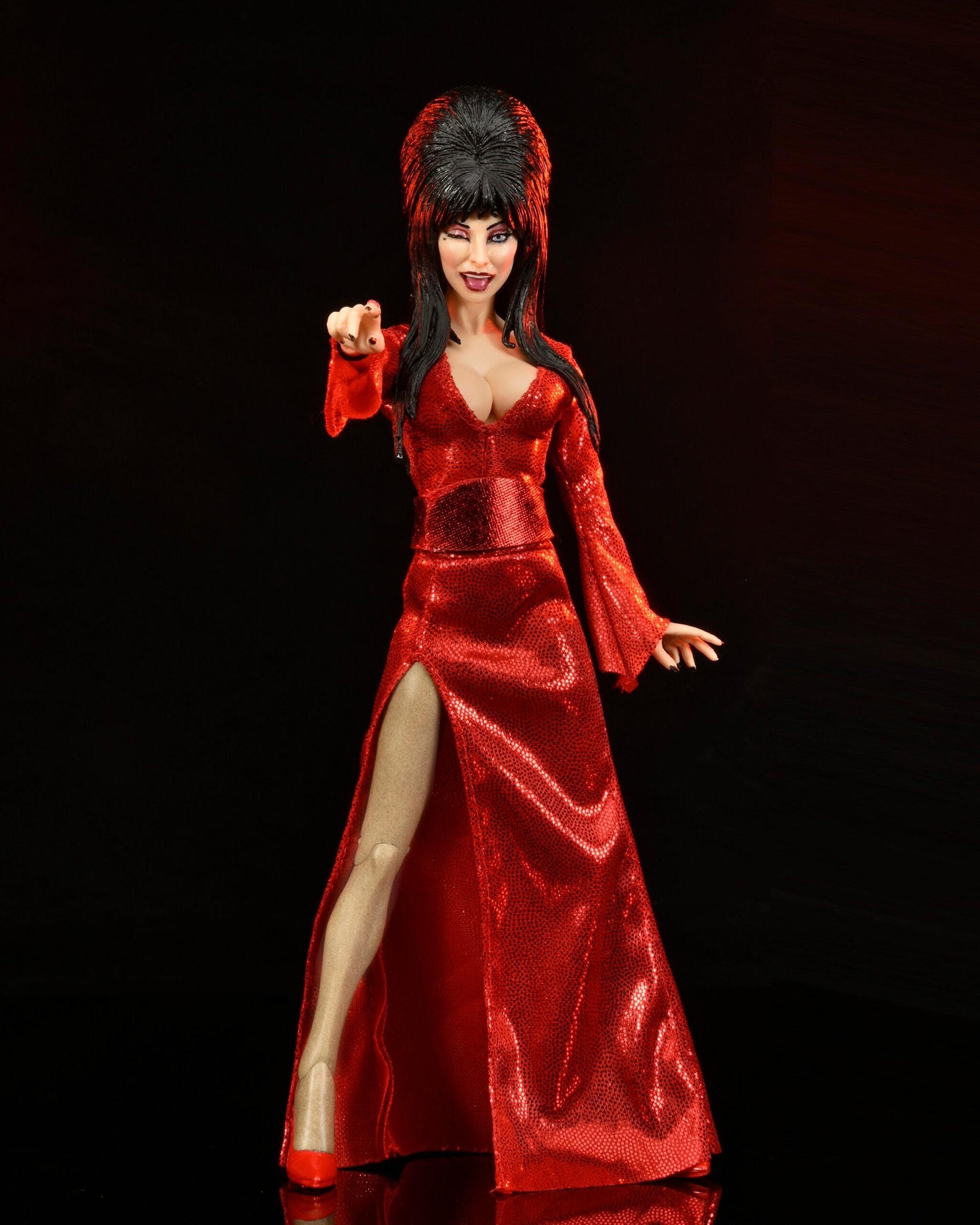 Elvira 8-Inch Scale Clothed Action Figure - Elvira (Red, Fright & Boo)