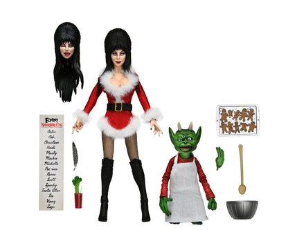 Elvira 8-Inch Scale Deluxe Clothed Action Figure - Elvira (Very Scary Xmas)