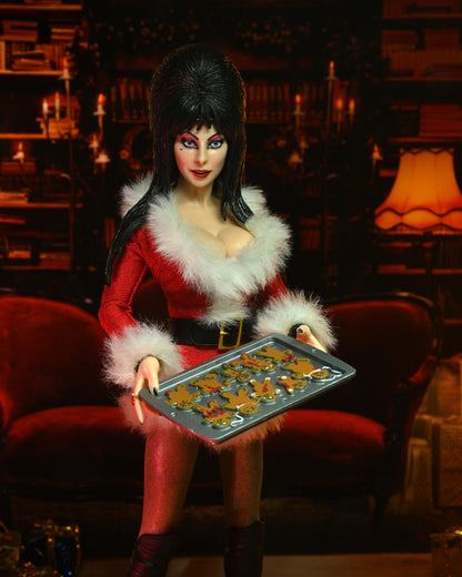 Elvira 8-Inch Scale Deluxe Clothed Action Figure - Elvira (Very Scary Xmas)