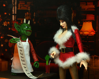 Elvira 8-Inch Scale Deluxe Clothed Action Figure - Elvira (Very Scary Xmas)