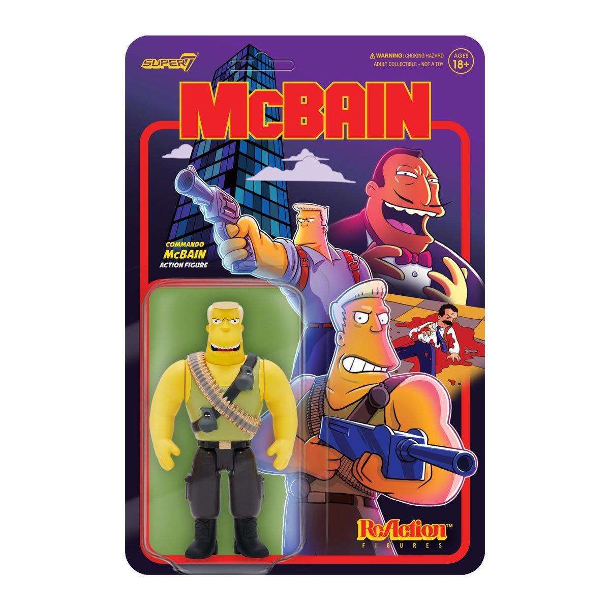 The Simpsons McBain ReAction Action Figure - Commando McBain
