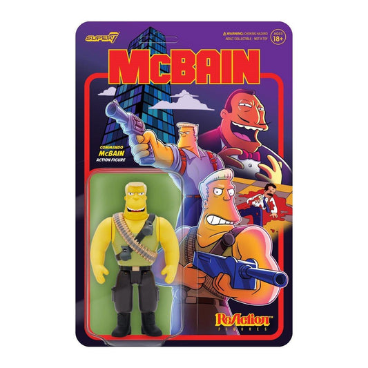 The Simpsons McBain ReAction Action Figure - Commando McBain