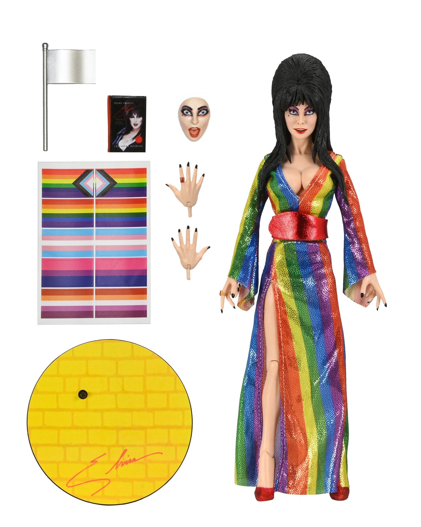 Elvira 8-Inch Scale Clothed Action Figure - Elvira (Over The Rainbow)
