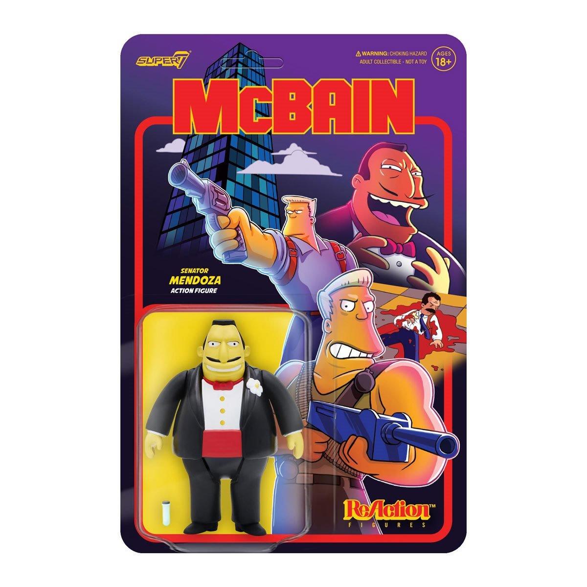 The Simpsons McBain ReAction Action Figure - Mendoza