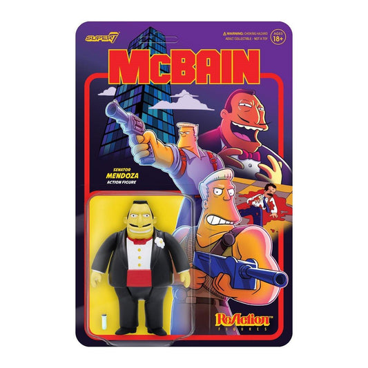 The Simpsons McBain ReAction Action Figure - Mendoza