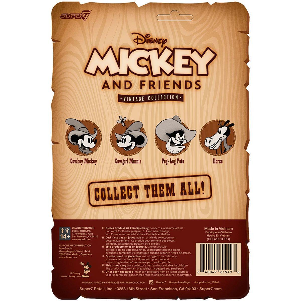 Mickey and Friends Disney ReAction Action Figure Wave 3 - Cowboy Mickey