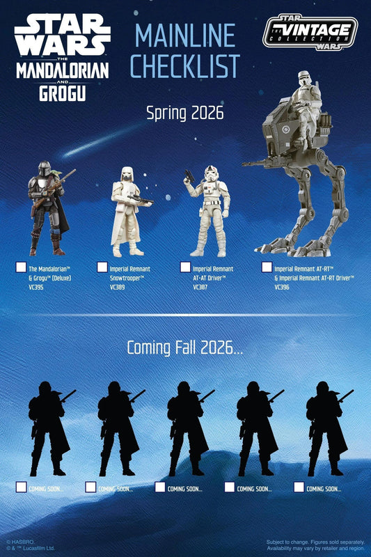 *PRE-ORDER Star Wars The Vintage Collection 3.75 Inch Action Figure Wave 64 - Set of 5 With Checklist Print