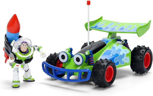 Toy Story 1:24 Scale Jada Hollywood Rides Die Cast Vehicle - RC Turbo Buggy With Buzz Lightyear