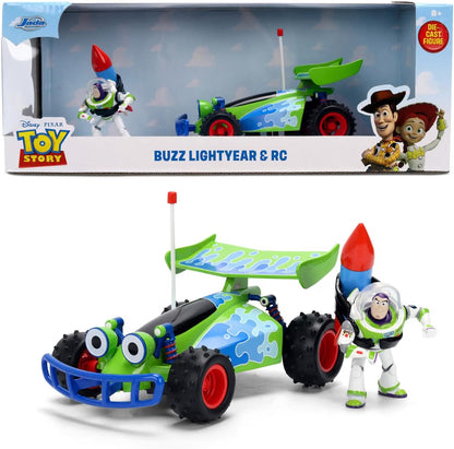Toy Story 1:24 Scale Jada Hollywood Rides Die Cast Vehicle - RC Turbo Buggy With Buzz Lightyear