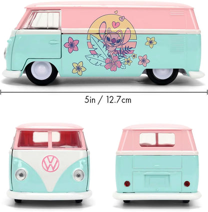 Lilo & Stitch Jada Hollywood Rides 1:32 Scale Die Cast Vehicle - 1961 Volkswagen Bus (Angel)