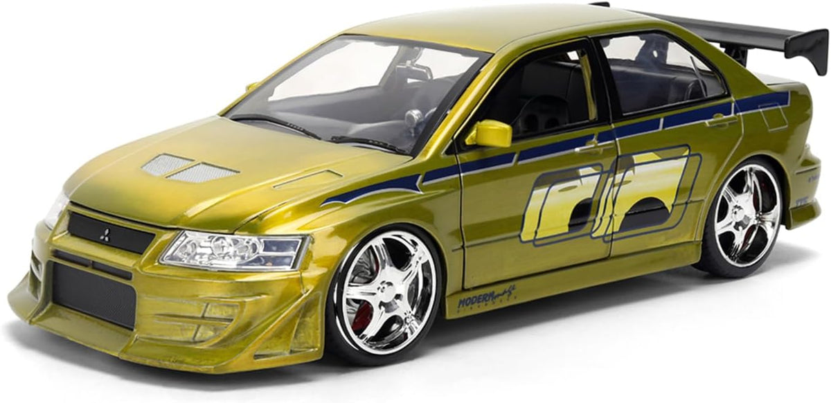 Fast & Furious 25th Anniversary 1:24 Scale Jada Hollywood Rides Die Cast Vehicle - Mitsubishi Lancer (Colour Brush)
