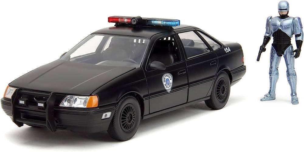 Robocop - OCP Ford Taurus with Robocop Figure Hollywood Rides 1:24 Scale Die Cast Vehicle