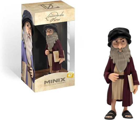 Leonardo Da Vinci Minix 5 Inch Collectible Figurine - Leonardo Da Vinci