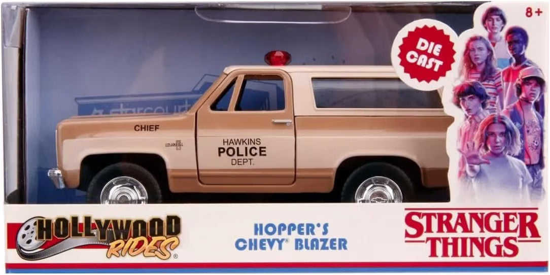 Stranger Things Hollywood Rides 1:32 Scale Die Cast Vehicle - Hopper's Chevy Blazer
