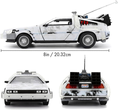 Back To The Future - DeLorean Time Machine (Frosted) 1:24 Scale Jada Hollywood Rides Die Cast Vehicle