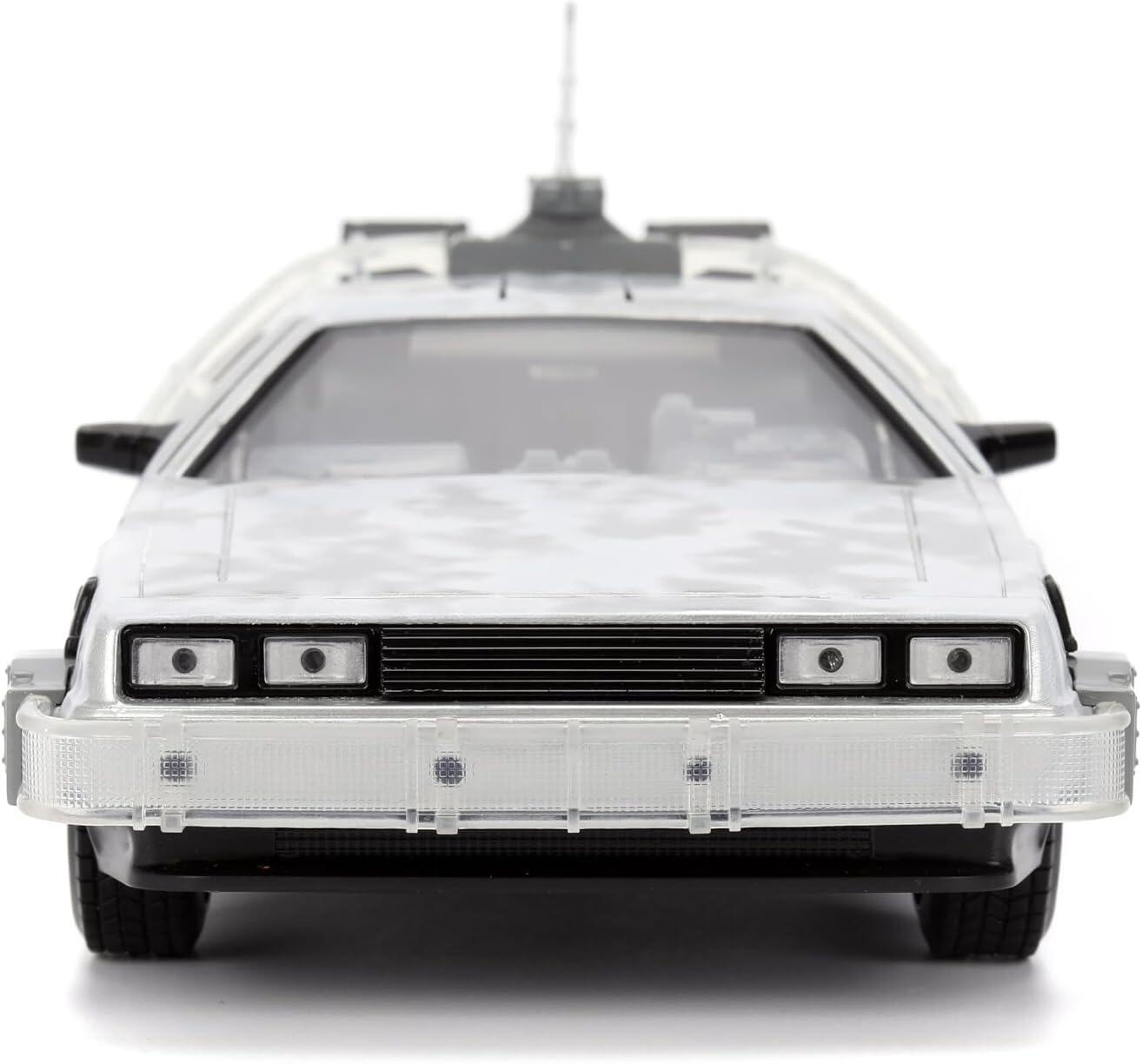 Back To The Future - DeLorean Time Machine (Frosted) 1:24 Scale Jada Hollywood Rides Die Cast Vehicle
