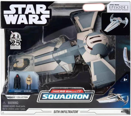 Star Wars Micro Galaxy Squadron 8 Inch Deluxe Vehicle Episode 1 Collection - Sith Infiltrator