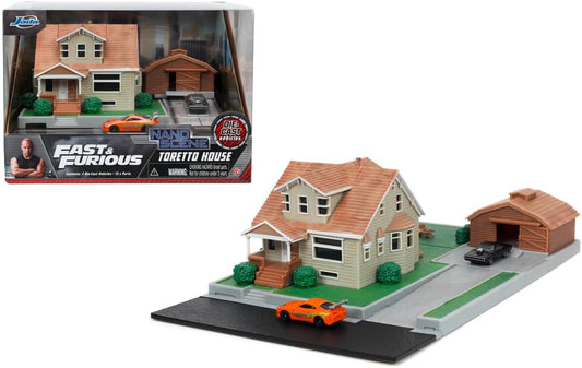 Fast and Furious Jada Hollywood Rides Die Cast Nano Scene - Dom's House