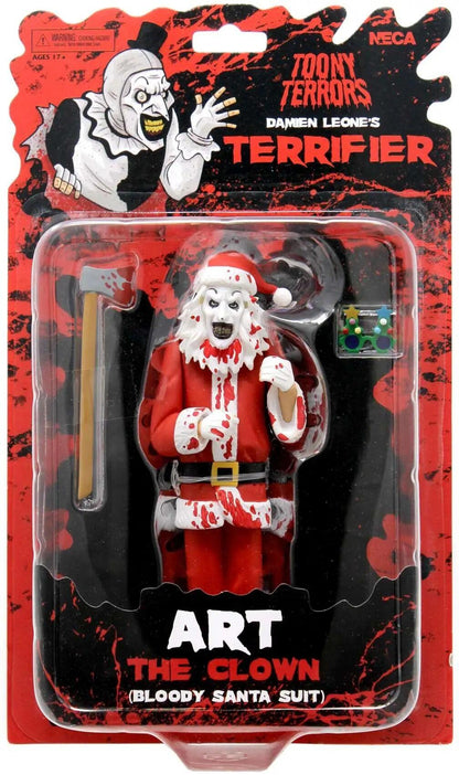 Terrifier Toony Terrors 6 Inch Scale Action Figure - Art The Clown (Bloody Santa Suit)
