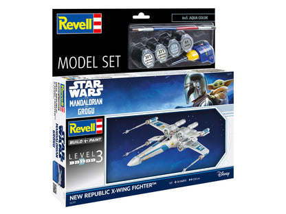 Revell Star Wars 1:57 Scale Mando & Grogu Movie 1/57 Scale Model Set - New Republic X-Wing