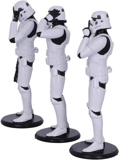 Star Wars The Original Stormtrooper 5.5 Inch Resin Collectible Figurine - Three Wise Stormtroopers (Standing)