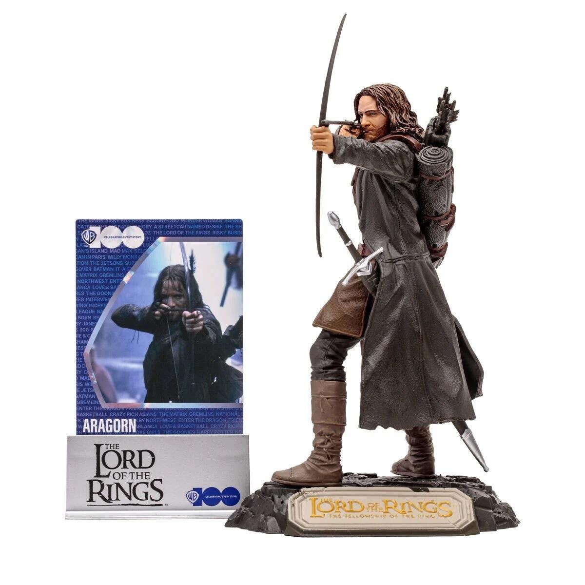 Lord of the Rings Movie Maniacs WB100 6 Inch Scale Posed Figure - Aragorn