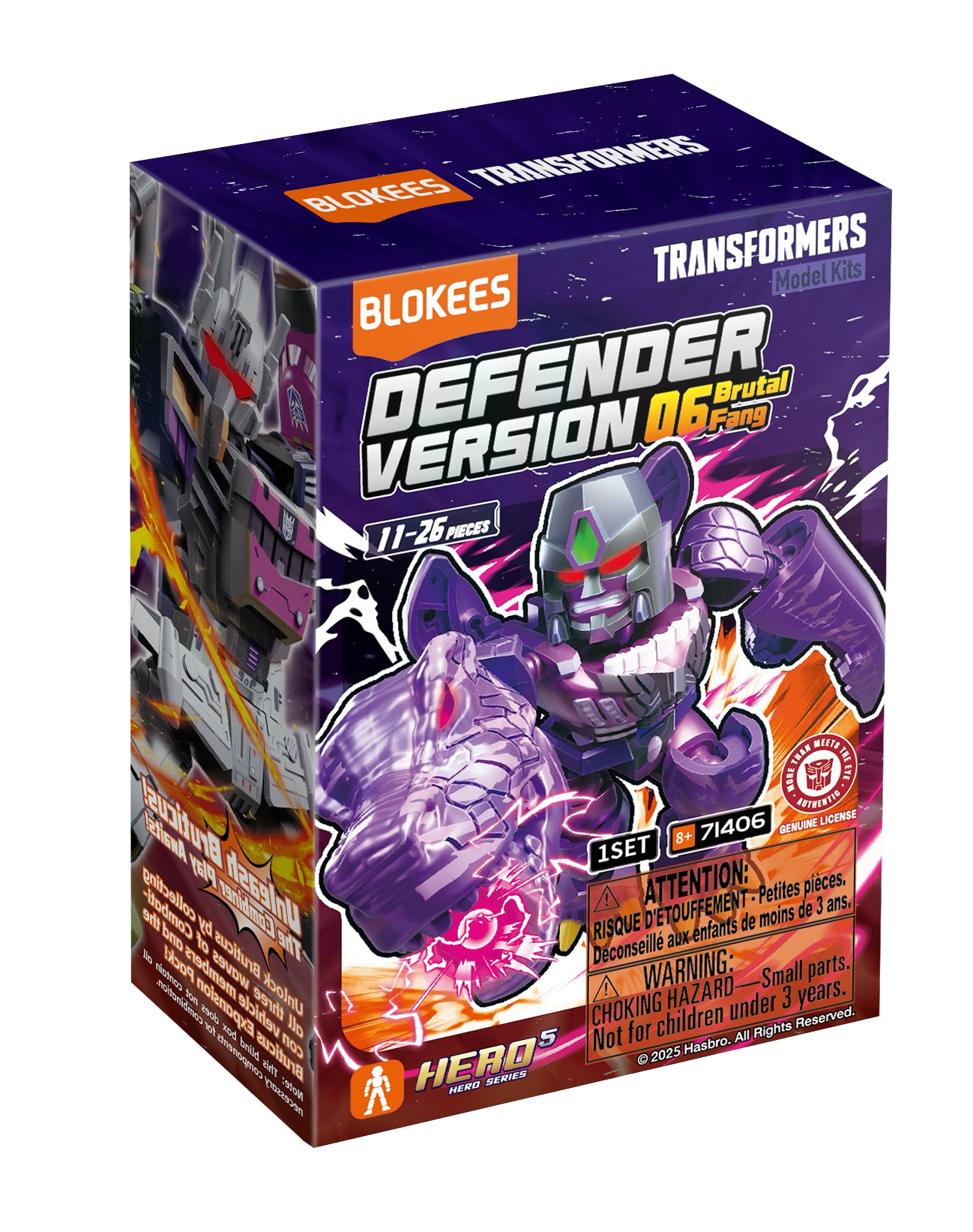 Transformers Defender Version: 06 Brutal Fang Blokees Model Kit - Blind Box