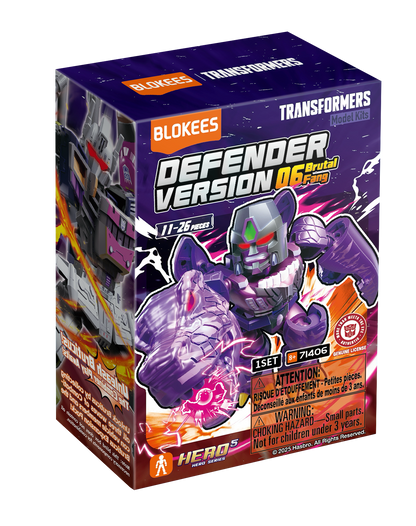 Transformers Defender Version: 06 Brutal Fang Blokees Model Kit - Blind Box