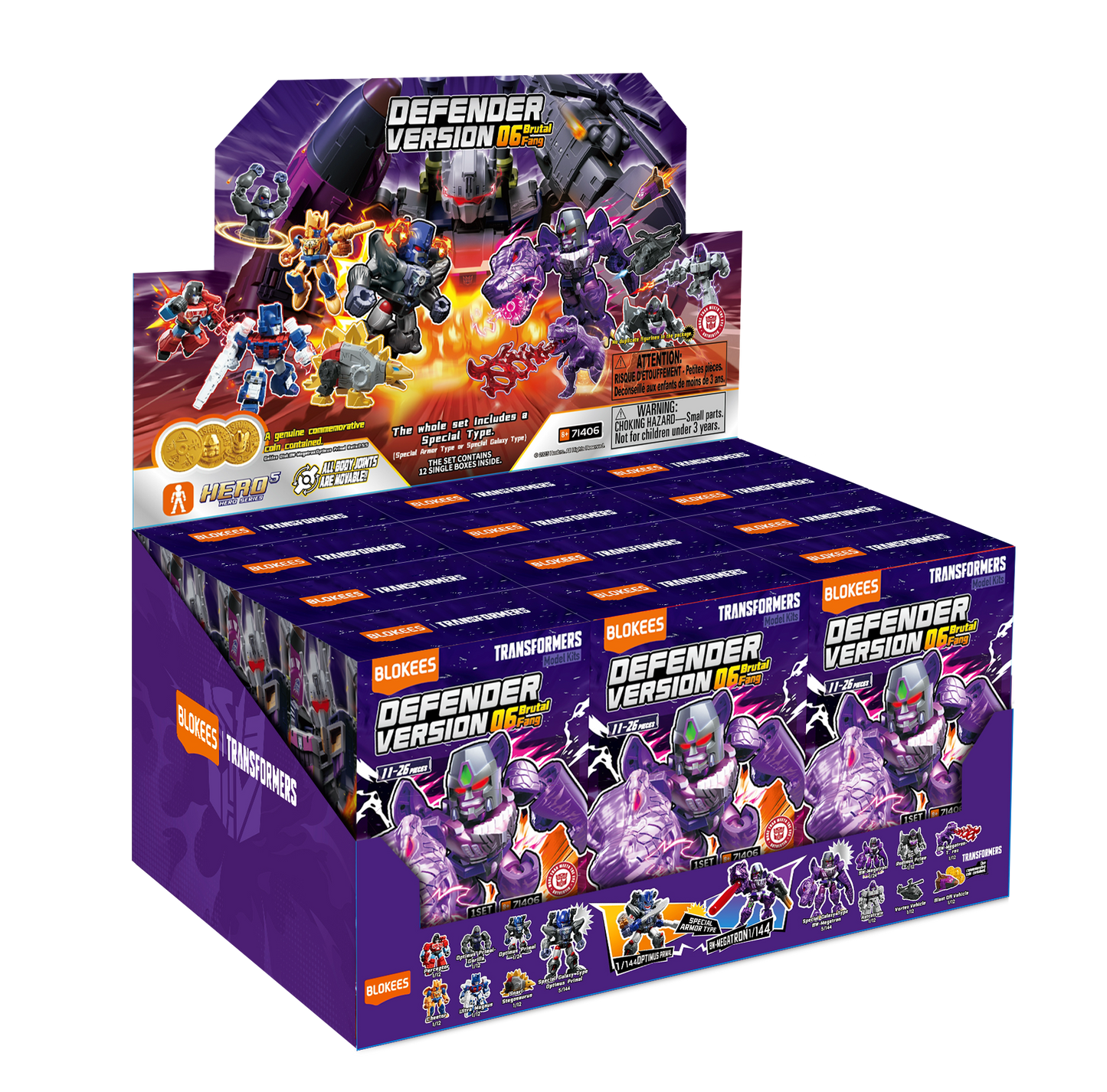 Transformers Defender Version: 06 Brutal Fang Blokees Model Kit - Blind Box